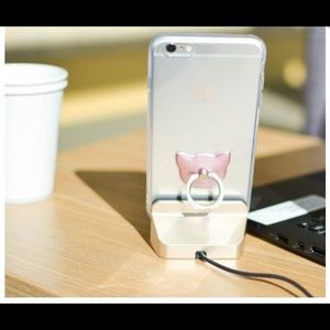 Cat Phone Ring Stand & Car Mount